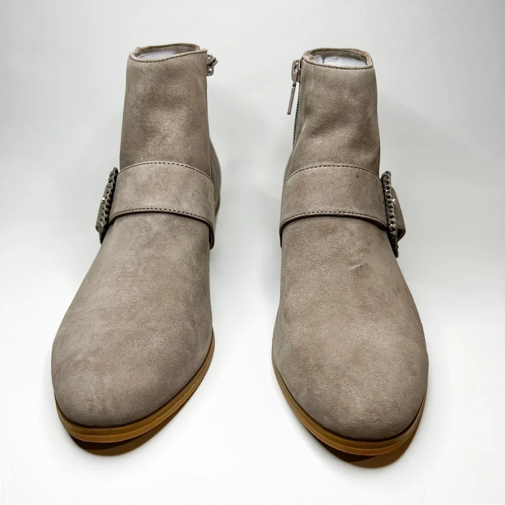 NEW JACK ROGERS Izzy Suede Bootie Gray 7.5